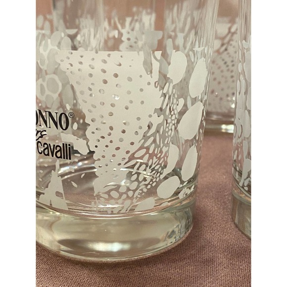 Set of Six (6) DiSaronno Wears Roberto Cavalli Rocks Drinking Glasses - Picture 9 of 16